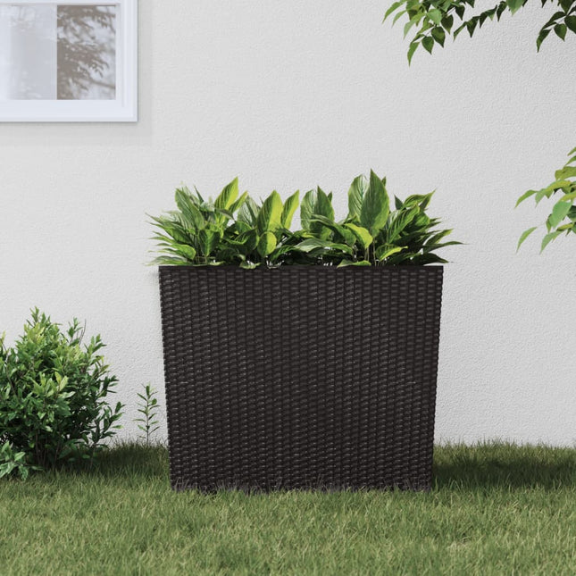 Plantenbak Met Uitneembare Bak Rattan-Look 12/44 L Pp