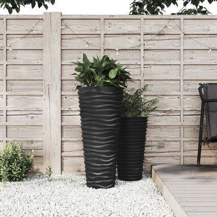 Plantenbak Met Uitneembare Bak Geribbeld 18/ Pp