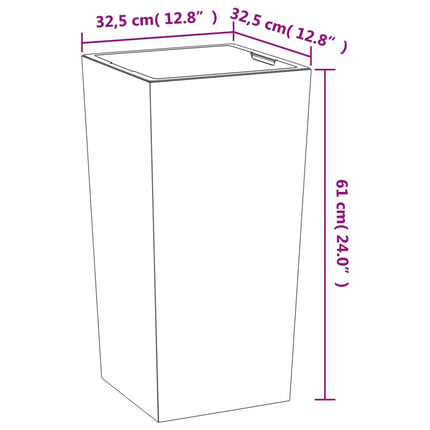 Plantenbak Met Uitneembare Bak Beton-Look 21/ Pp