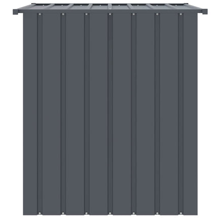 Hondenhok Met Dak 110X103X109 Cm Gegalvaniseerd Staal Zwart
