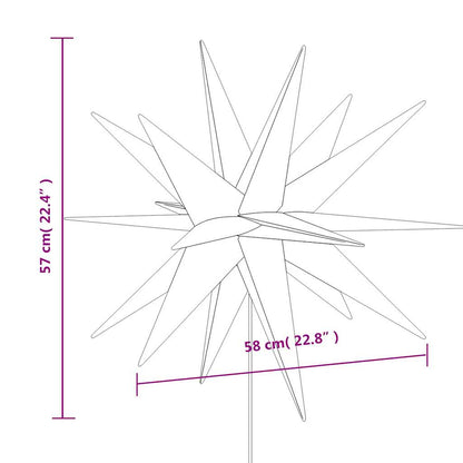Kerstlampen met grondpin en LED's 3 st 57 cm rood