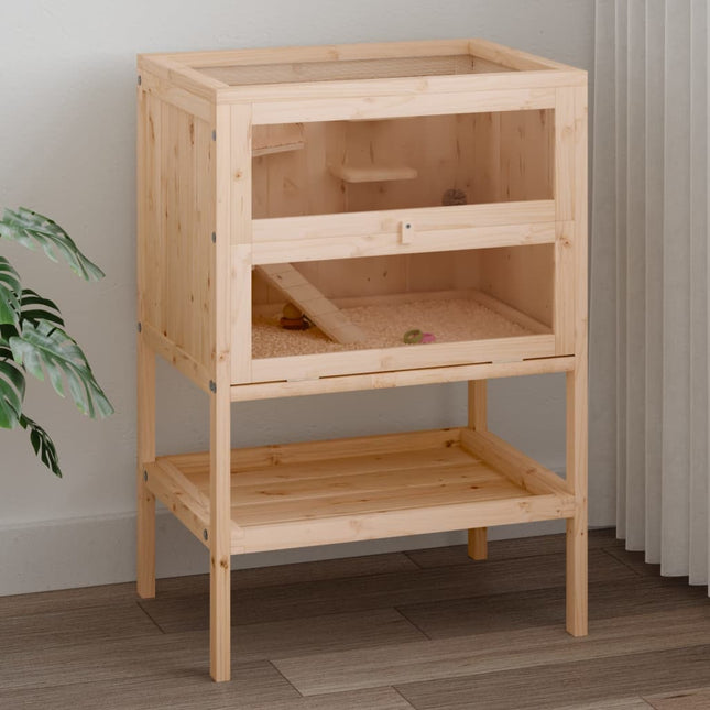 Hamsterkooi 55X40X80 Cm Massief Vurenhout