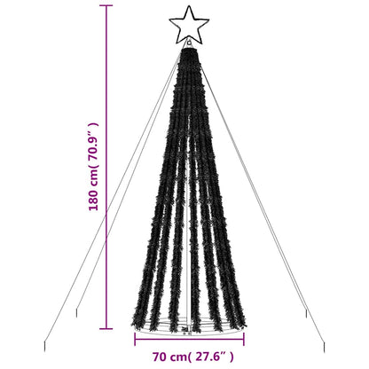 LED-kerstboom 275 LEDs koud wit 180 cm