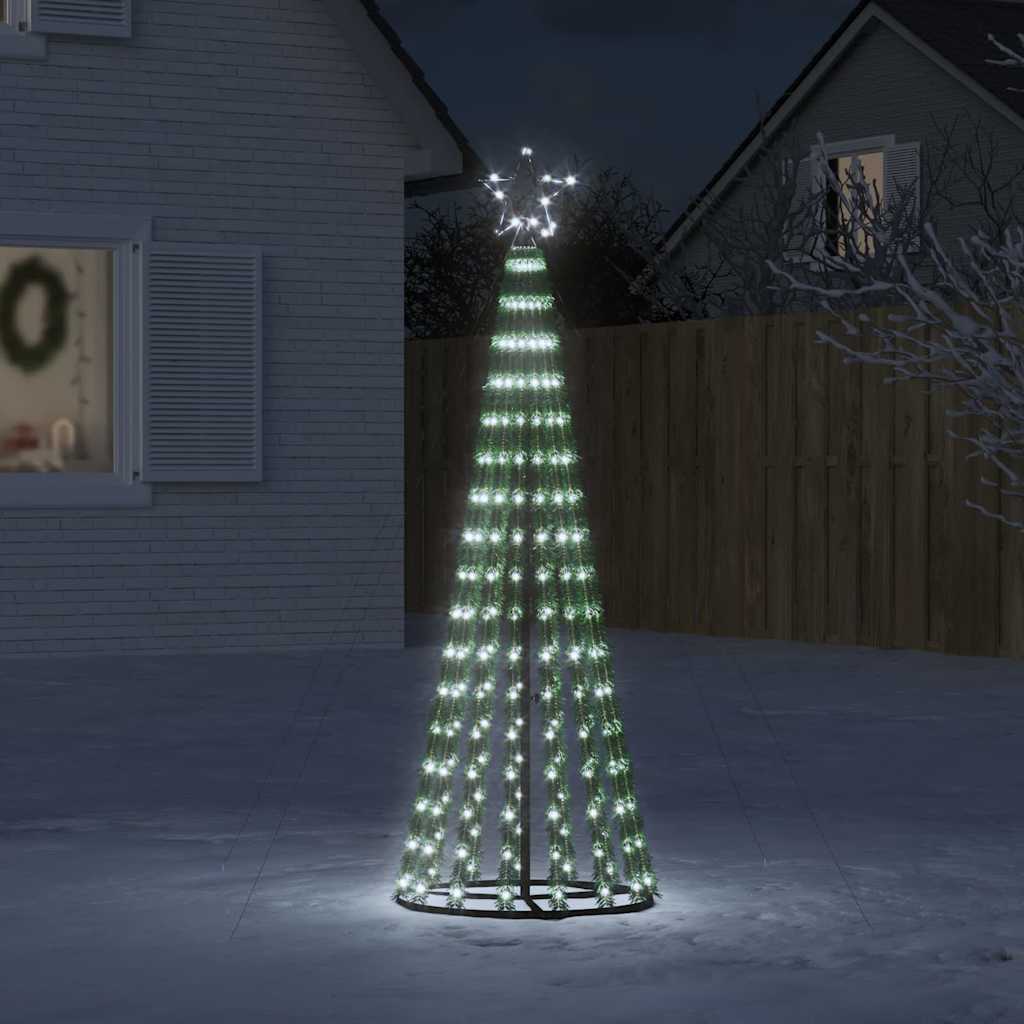 LED-kerstboom 275 LEDs koud wit 180 cm