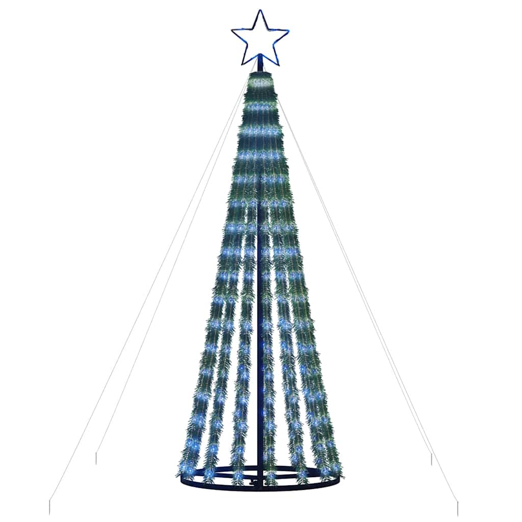 LED-kerstboom 275 LEDs 180 cm blauw