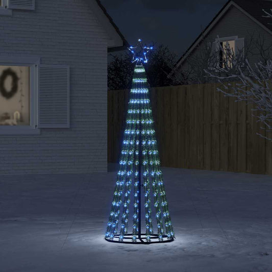 LED-kerstboom 275 LEDs 180 cm blauw