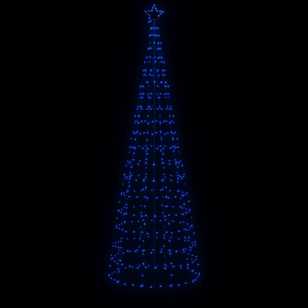 LED-kerstboom met spikes 570 LEDs 300 cm blauw