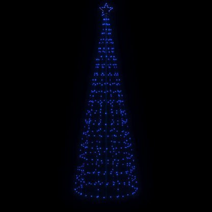 LED-kerstboom met spikes 570 LEDs 300 cm blauw