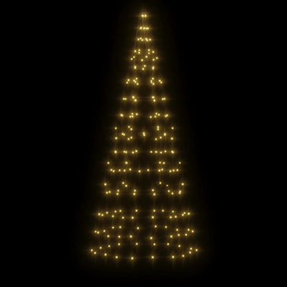 LED-kerstboom aan vlaggenmast 200 LED's warm wit 180 cm