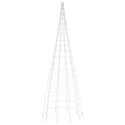 LED-kerstboom aan vlaggenmast 550 LED's warm wit 300 cm