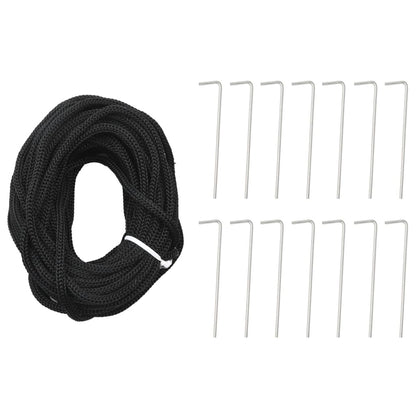 LED-kerstboom aan vlaggenmast 3000 LEDs warm wit 800 cm