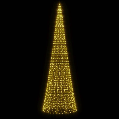 LED Kerstboom op vlaggenmast 1534 LED's 500 cm warm wit