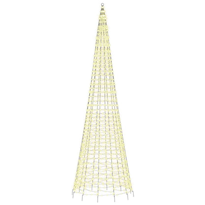 LED Kerstboom op vlaggenmast 1534 LED's 500 cm warm wit