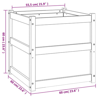 Plantenbak 60X60X60 Cm Massief Grenenhout