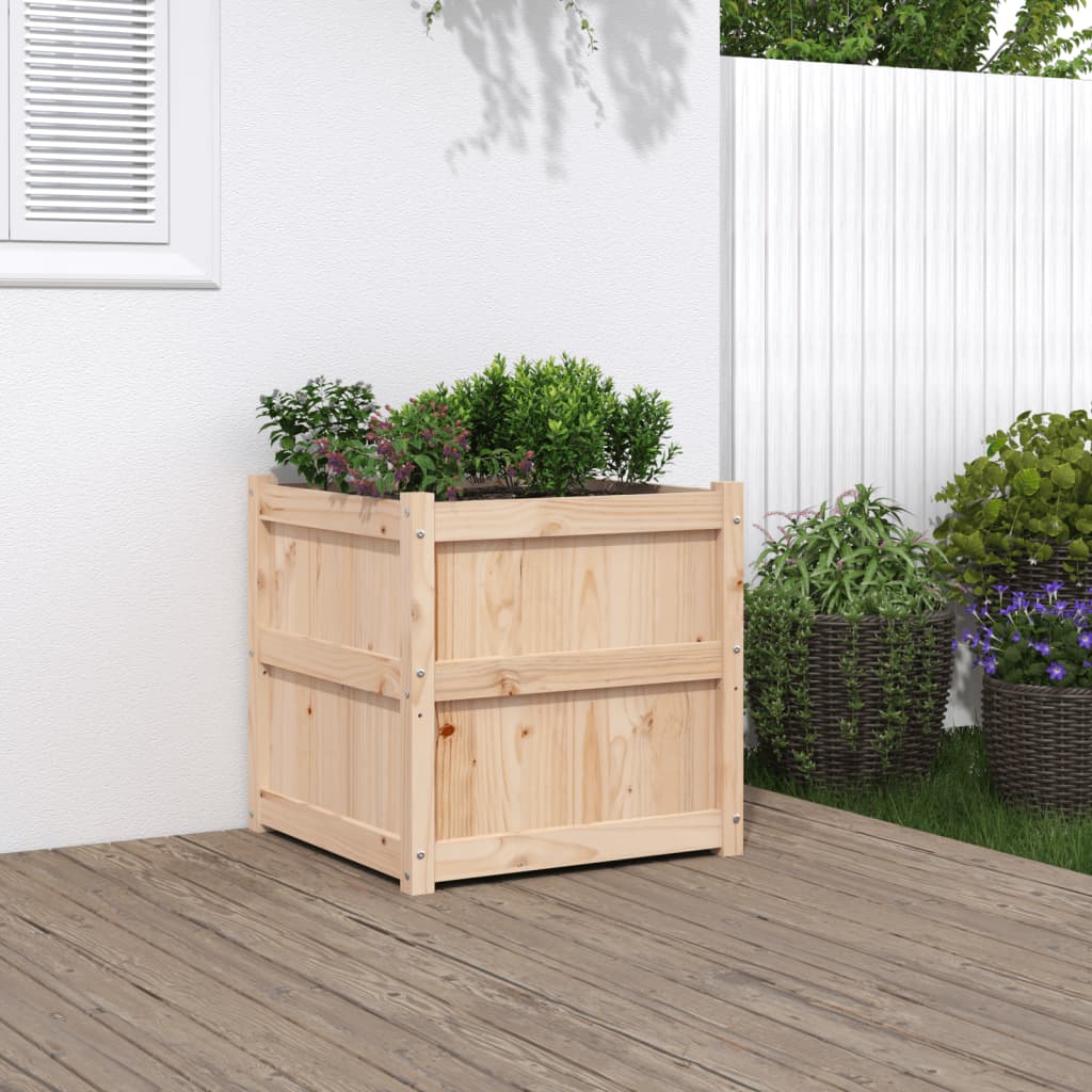Plantenbak 60X60X60 Cm Massief Grenenhout