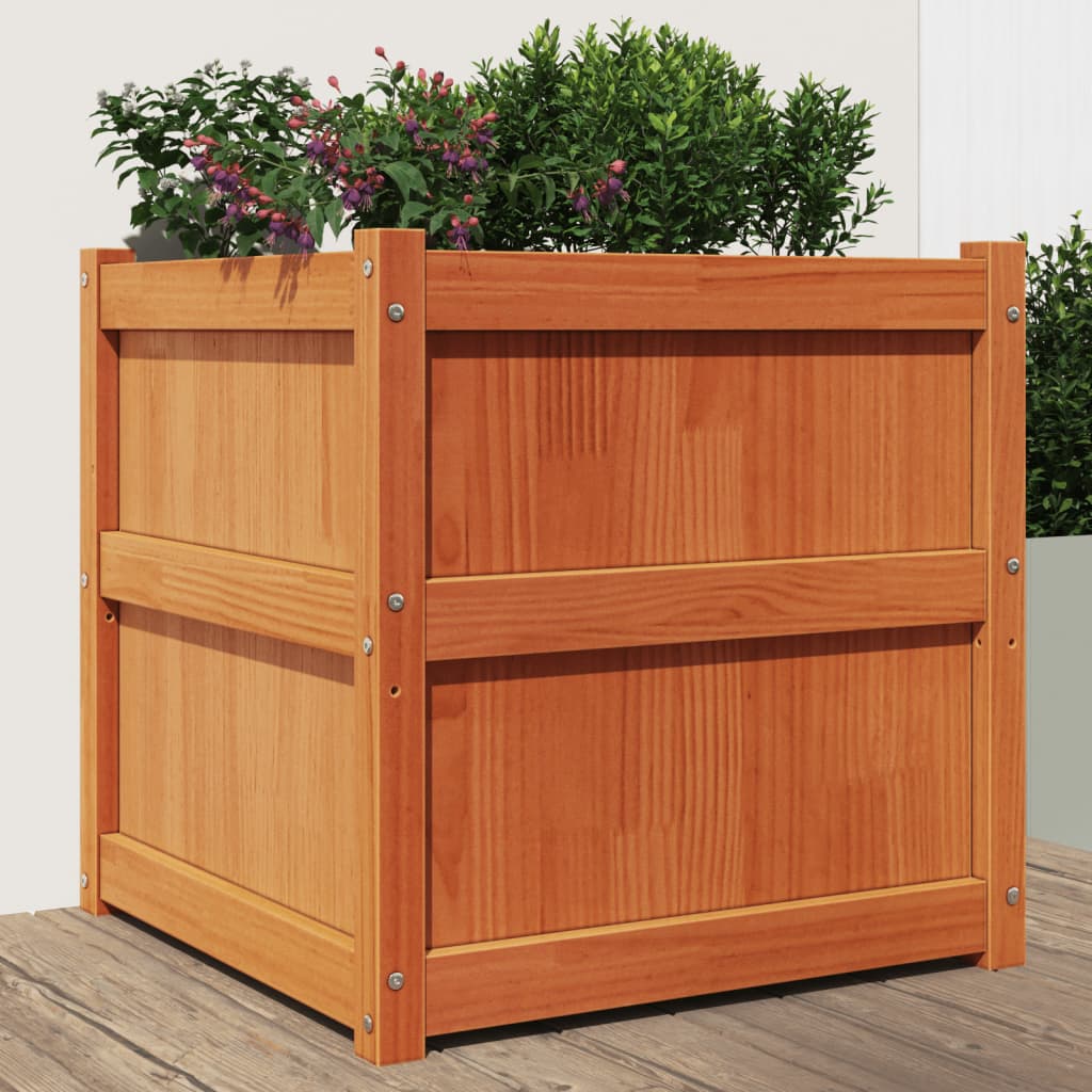 Plantenbak 60X60X60 Cm Massief Grenenhout