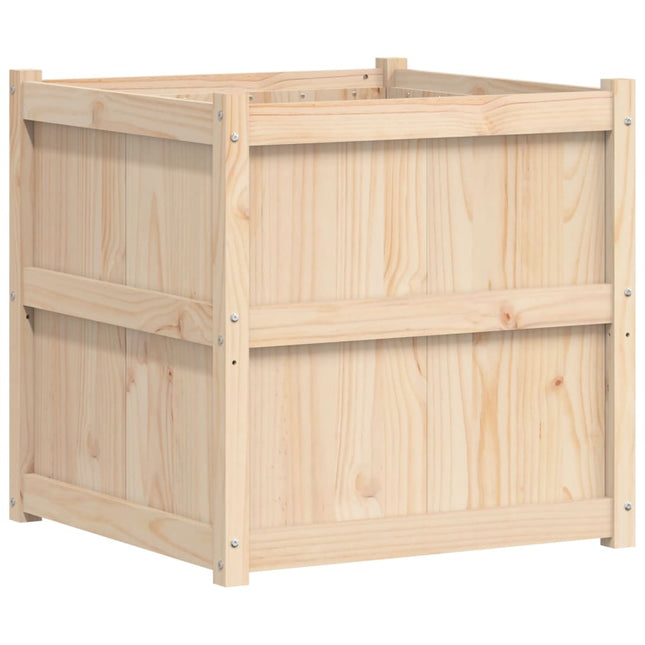 Plantenbak 70X70X70 Cm Massief Grenenhout