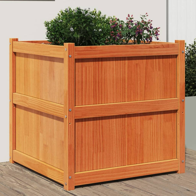 Plantenbak 70X70X70 Cm Massief Grenenhout
