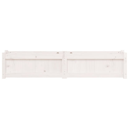 Plantenbak 150X31X31 Cm Massief Grenenhout Wit