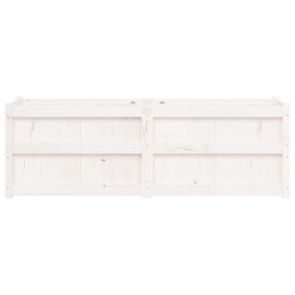 Plantenbak 150X50X50 Cm Massief Grenenhout Wit