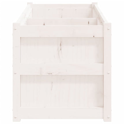 Plantenbak 150X50X50 Cm Massief Grenenhout Wit