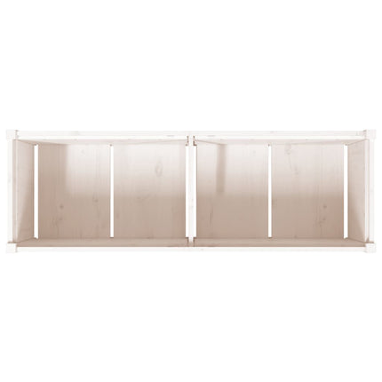 Plantenbak 150X50X50 Cm Massief Grenenhout Wit
