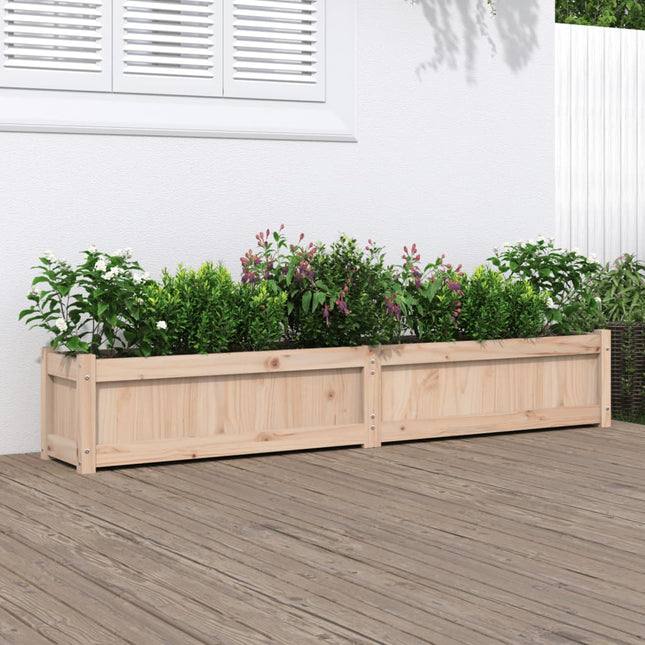 Plantenbakken Cm Massief Grenenhout Wit