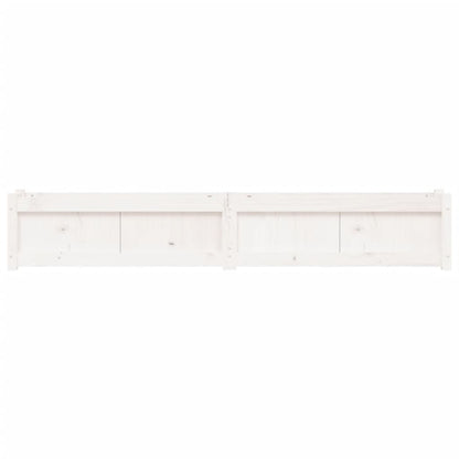Plantenbak 180X31X31 Cm Massief Grenenhout Wit