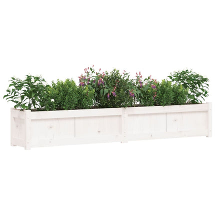 Plantenbakken Cm Massief Grenenhout Wit