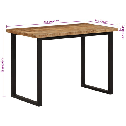 Eettafel 110X55X75 Cm Massief Mangohout