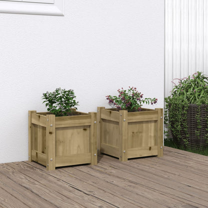 Plantenbak 31X31X31 Cm Massief Douglashout