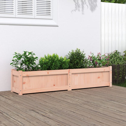 Plantenbak 150X31X31 Cm Massief Grenenhout Wit