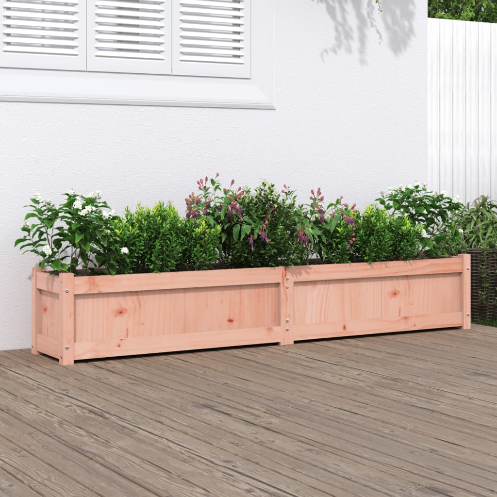 Plantenbak 180X31X31 Cm Massief Grenenhout Wit