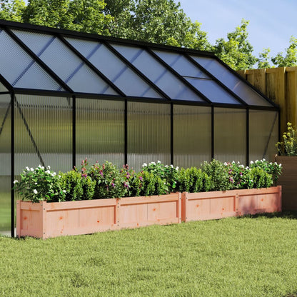 Plantenbak 180X31X31 Cm Massief Grenenhout Wit