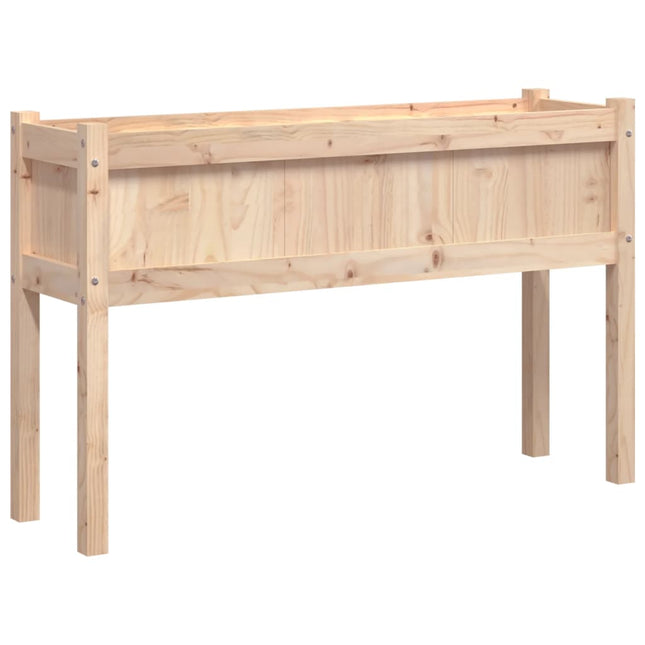 Plantenbak Met Poten 110X31X70 Cm Massief Grenenhout