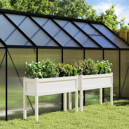 Plantenbak Met Poten 110X31X70 Cm Massief Grenenhout