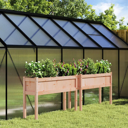 Plantenbak Met Poten 110X31X70 Cm Massief Grenenhout