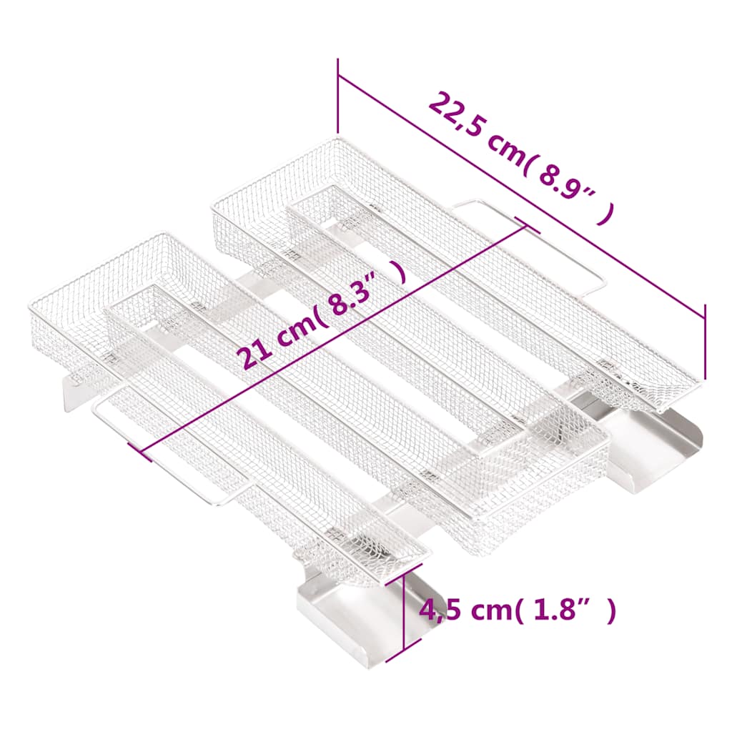 Rookgenerator Koud 4-Zijdig 22,5 Cm Roestvrij Staal