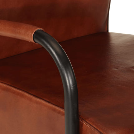 Fauteuil Echt Leer Bruin
