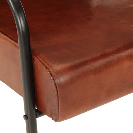 Fauteuil Echt Leer Bruin