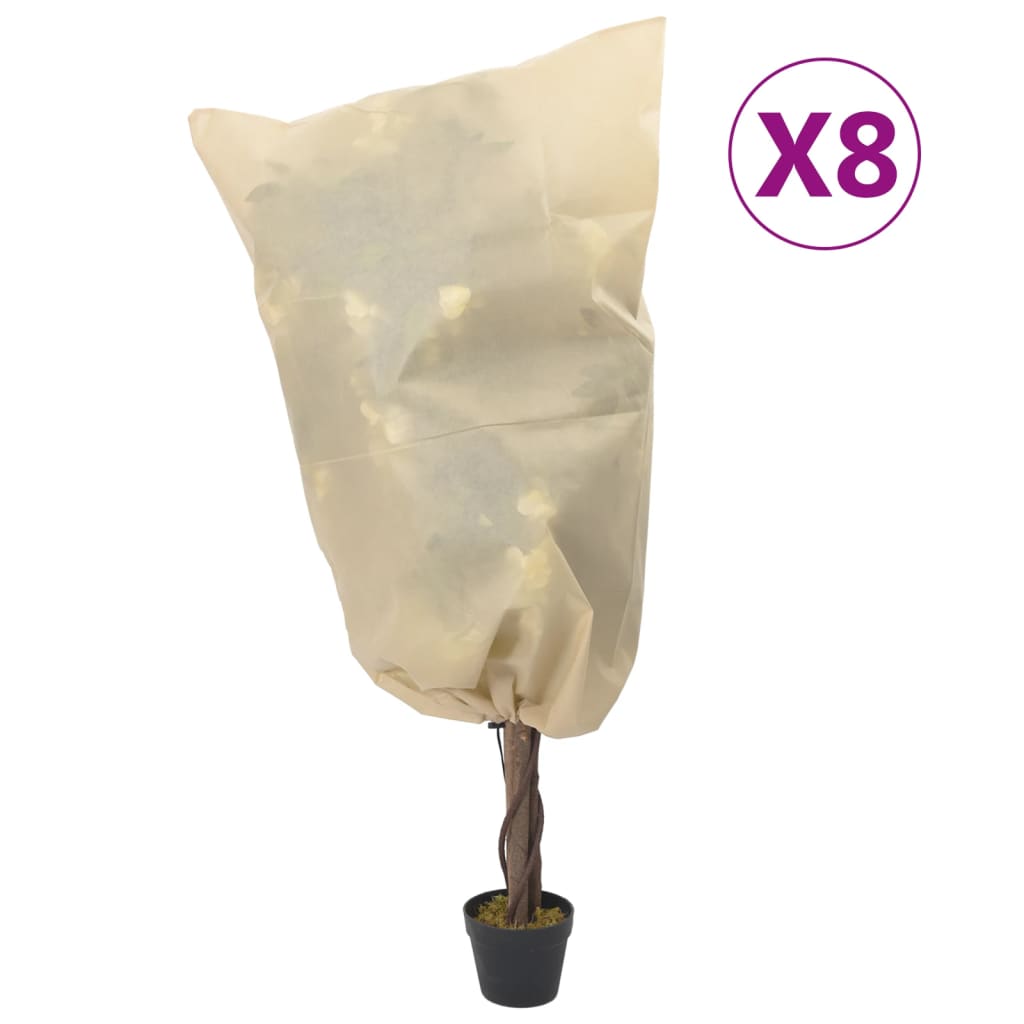 Plantenhoezen Met Trekkoord 70 G/M² 0,8X0,8 M