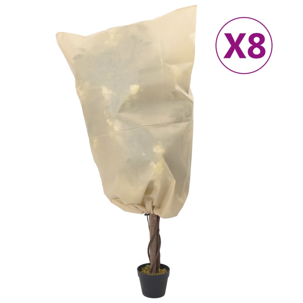 Plantenhoezen Met Trekkoord 70 G/M² 0,8X1 M