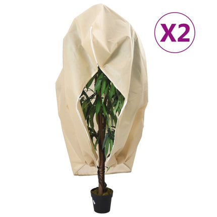 Vorstbescherming Plantenfleece Covers 5 Pcs 1,55 X 1 M Beige