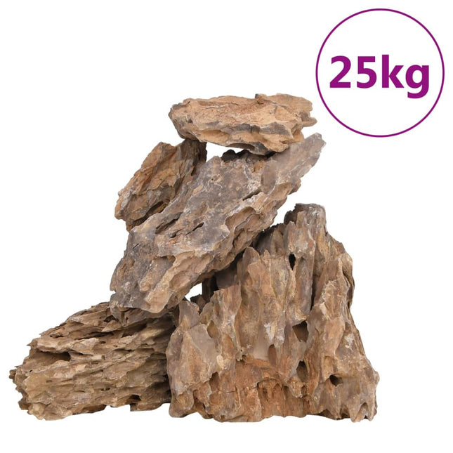 Drakenstenen Gemengde Kleur 25 Kg 10-30 Cm