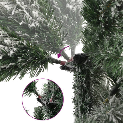 Kunstkerstboom Met Scharnieren En Sneeuw