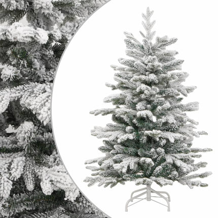Kunstkerstboom Met Scharnieren En Sneeuw
