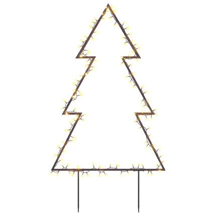 Kerstverlichting Kerstboom Met Grondpinnen 115 Led's 90 Cm
