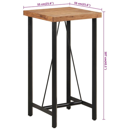 Bartafel Massief Acaciahout En Ijzer