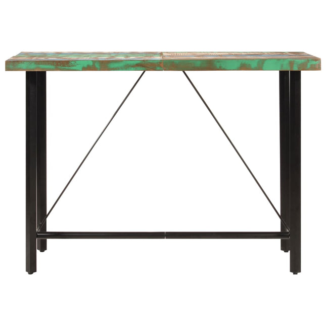 Bartafel Massief Gerecycled Hout En Ijzer