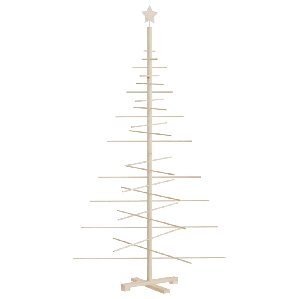 Kerstdecoratie kerstboom 180 cm massief grenenhout